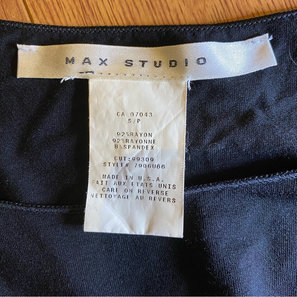 NWOT Max Studio Black Stretch All Season Vintage Empire Dress Size Small - Picture 11 of 13